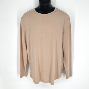 Cuts Clothing NEW Mens Curve-Hem T-Shirt Sz XL Long Sleeve Mountain Mist Soft